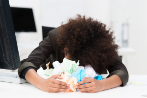 Distraught writer